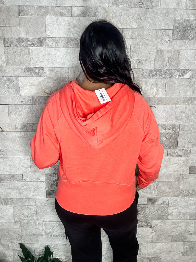 Fall Easy Does It Pullover in Coral (S/M-3XL)-140 Sweaters-Blakeley-Hello Friends Boutique-Woman's Fashion Boutique Located in Traverse City, MI