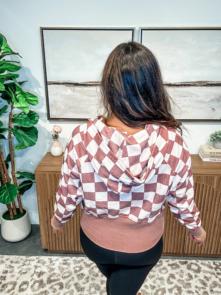 Easy Does It Pullover in Checkered (XS-1XL)-140 Sweaters-Blakeley-Hello Friends Boutique-Woman's Fashion Boutique Located in Traverse City, MI