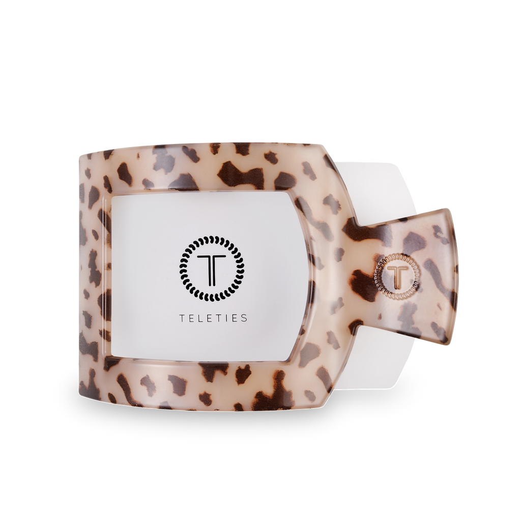 Square Flat Hair Clip | Blonde Tortoise-290 Beauty-faire - TELETIES-Hello Friends Boutique-Woman's Fashion Boutique Located in Traverse City, MI