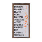 12x6 “Best of Autumn List” – Rustic Autumn Wooden Sign-300 Treats/Gift-Driftless Studios-Hello Friends Boutique-Woman's Fashion Boutique Located in Traverse City, MI