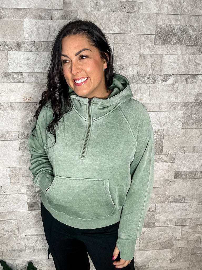 Fall Easy Does It Pullover in Green (S/M-3XL)-140 Sweaters-Blakeley-Hello Friends Boutique-Woman's Fashion Boutique Located in Traverse City, MI