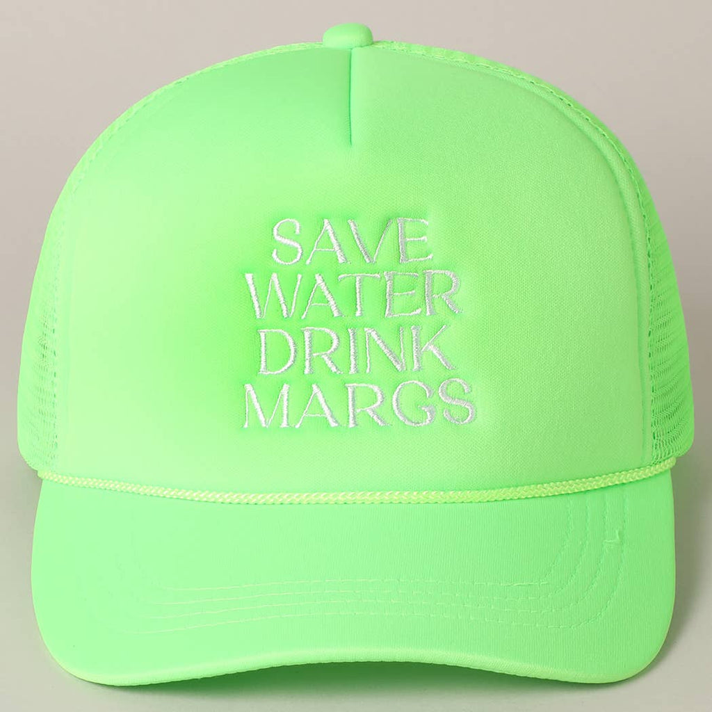 Save Water Drink Margs Trucker Cap-280 Other Accessories-Fashion City-Hello Friends Boutique-Woman's Fashion Boutique Located in Traverse City, MI