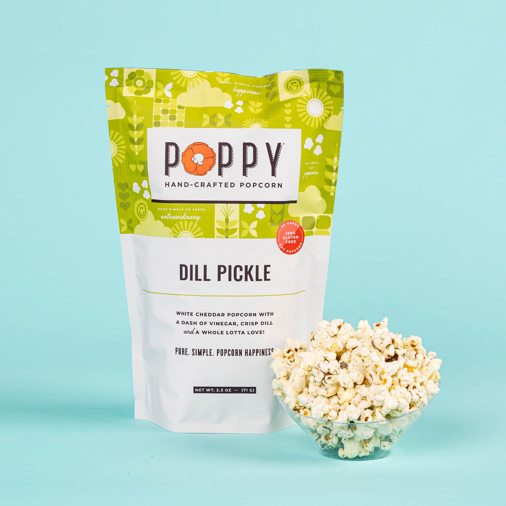 Dill Pickle Popcorn-300 Treats/Gift-Poppy Hand-Crafted Popcorn-Hello Friends Boutique-Woman's Fashion Boutique Located in Traverse City, MI