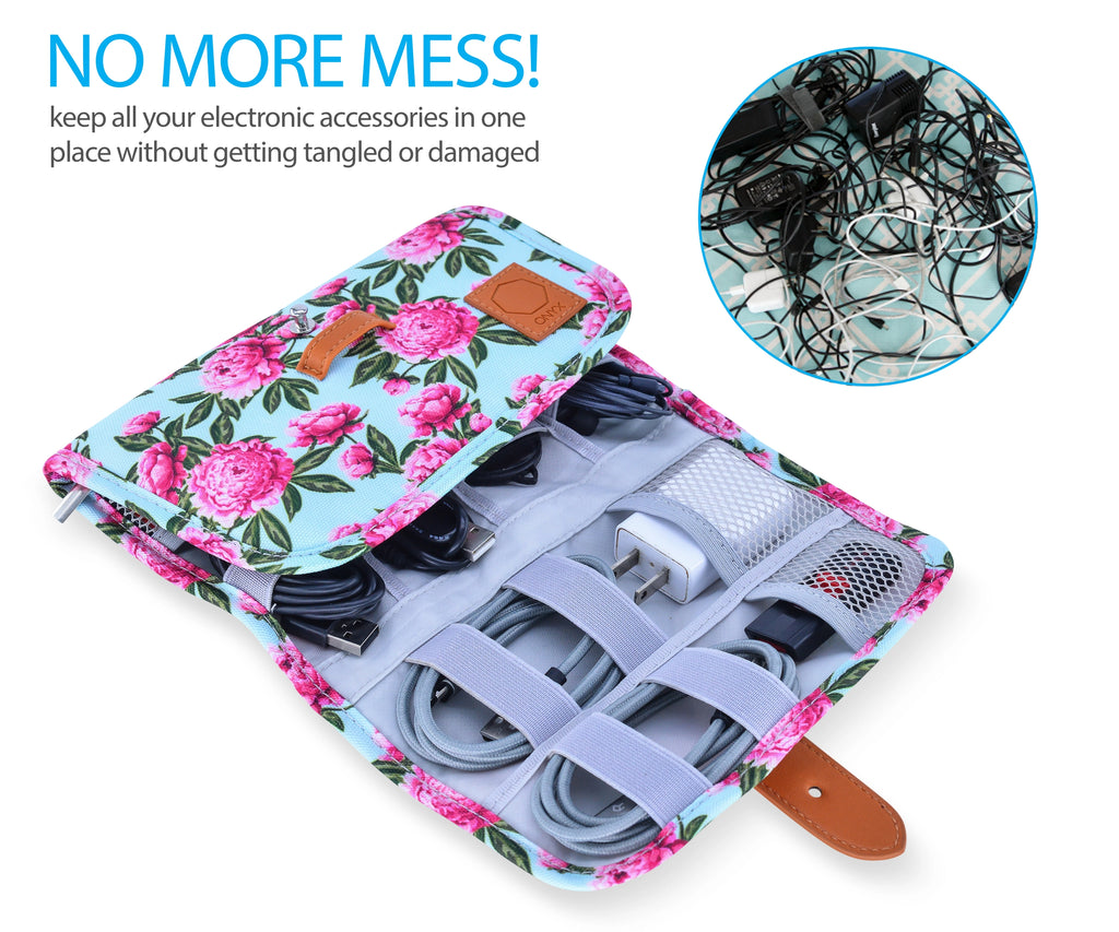 On-the-Go Essentials Organizer in Floral-290 Beauty-ONYX OUTFITTERS NW-Hello Friends Boutique-Woman's Fashion Boutique Located in Traverse City, MI