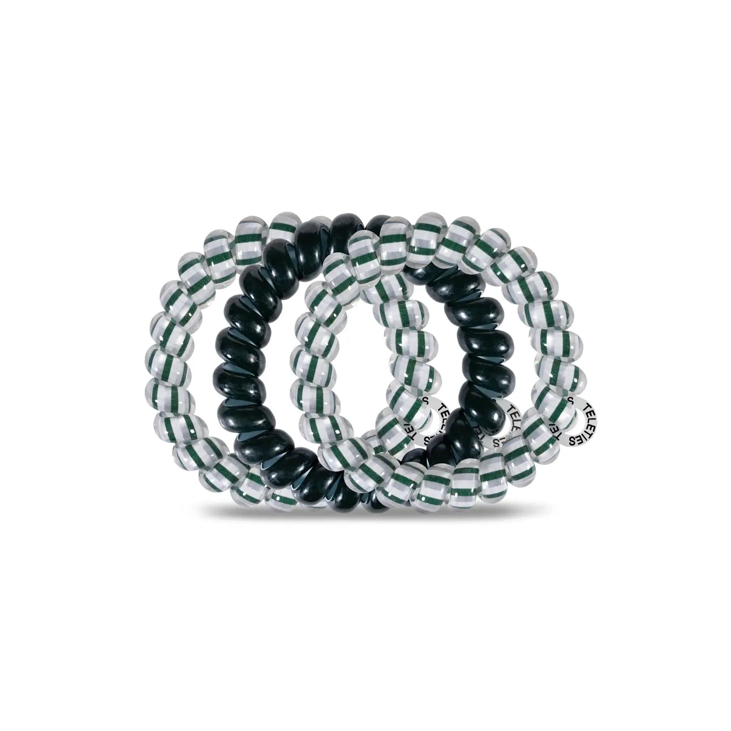 Spiral Hair Coils | Large | Michigan State Univ. Hair Ties-290 Beauty-faire - TELETIES-Hello Friends Boutique-Woman's Fashion Boutique Located in Traverse City, MI