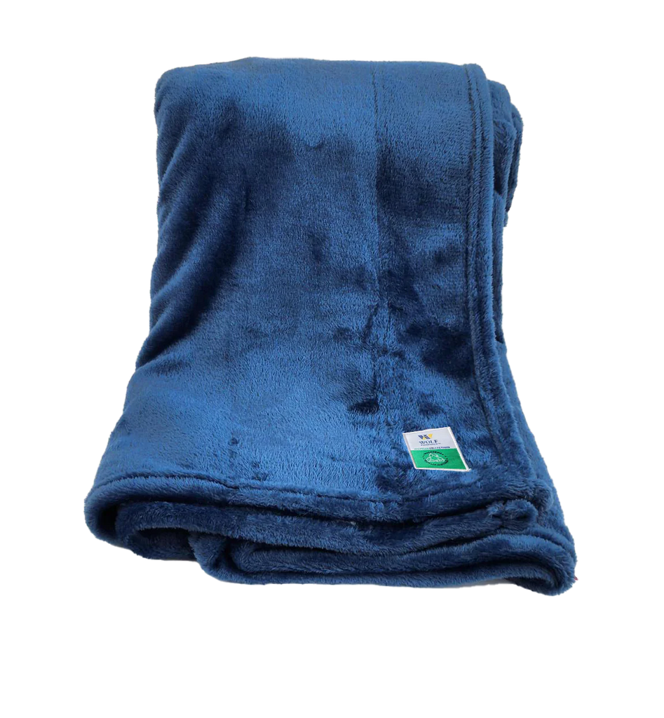 Recycled Fleece Blanket in Indigo-300 Treats/Gift-Wolf Essentials - faire-Hello Friends Boutique-Woman's Fashion Boutique Located in Traverse City, MI