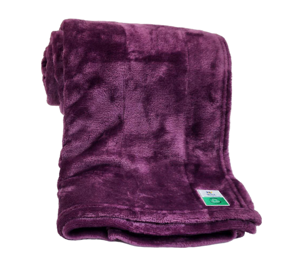 Recycled Fleece Blanket in Plum-300 Treats/Gift-Wolf Essentials - faire-Hello Friends Boutique-Woman's Fashion Boutique Located in Traverse City, MI