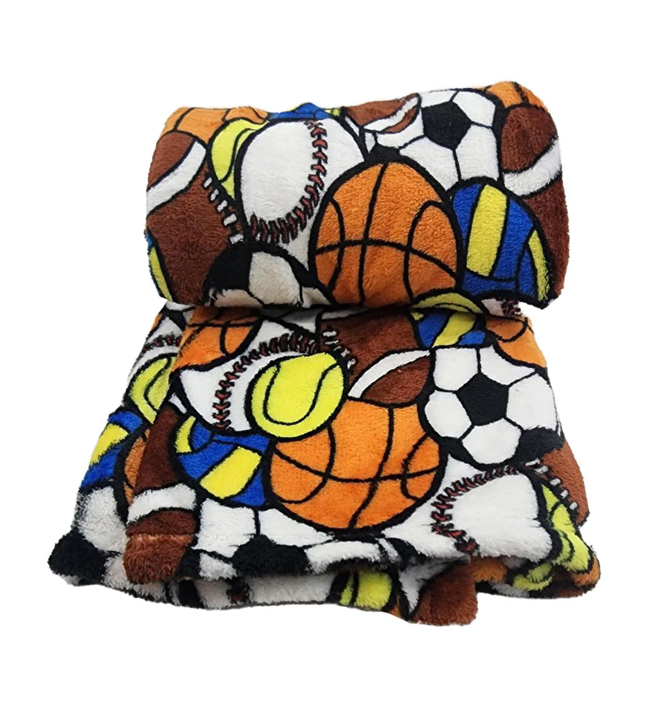 Kids Fleece Blanket in Sports-300 Treats/Gift-Wolf Essentials - faire-Hello Friends Boutique-Woman's Fashion Boutique Located in Traverse City, MI