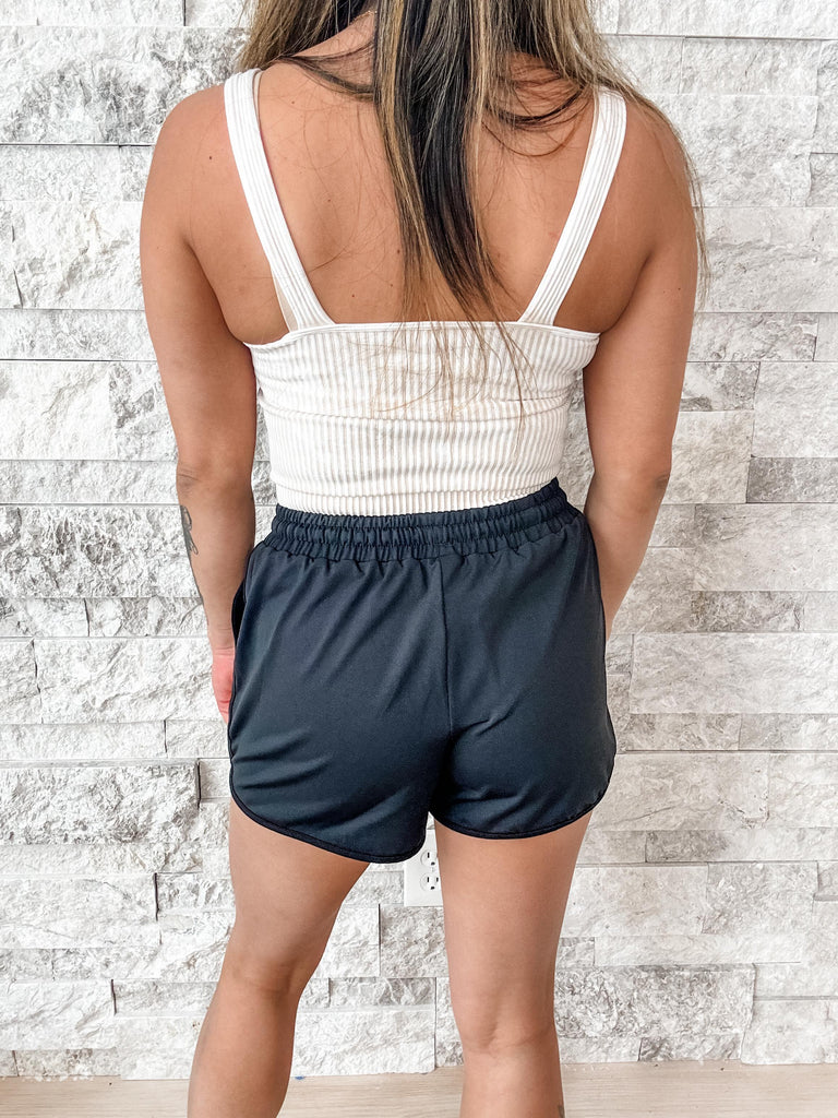 After Dark Everyday Shorts in Black (S-3XL)-220 Shorts/Skirts/Skorts-Jess Lea Wholesale-Hello Friends Boutique-Woman's Fashion Boutique Located in Traverse City, MI