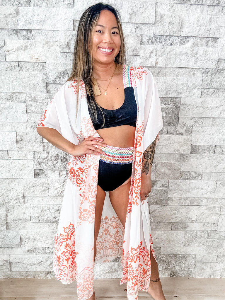Island Oasis Cover Up (OS)-270 Swimwear-Lily Clothing-Hello Friends Boutique-Woman's Fashion Boutique Located in Traverse City, MI