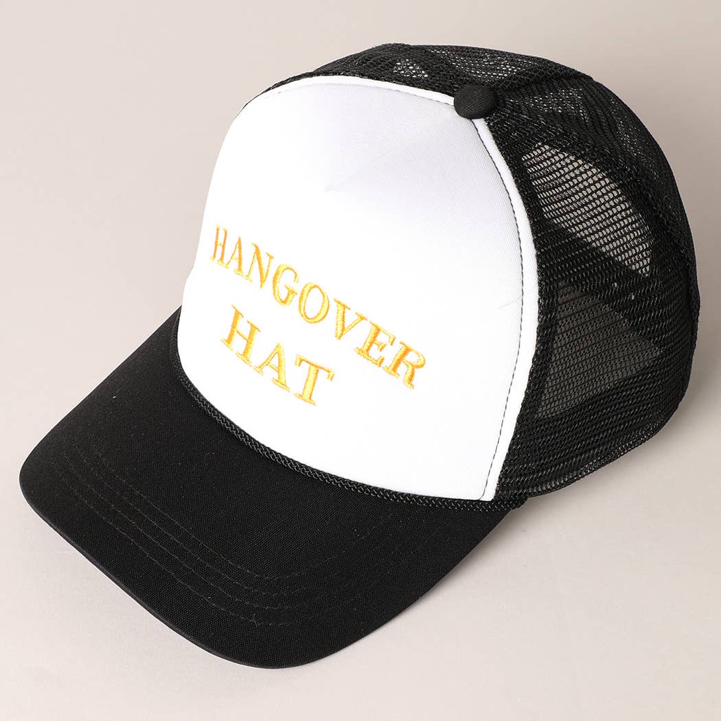 Hangover Hat Trucker Cap-280 Other Accessories-Fashion City-Hello Friends Boutique-Woman's Fashion Boutique Located in Traverse City, MI