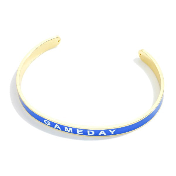 "Game Day" Cuff Bracelet-240 Jewelry-Judson-Hello Friends Boutique-Woman's Fashion Boutique Located in Traverse City, MI