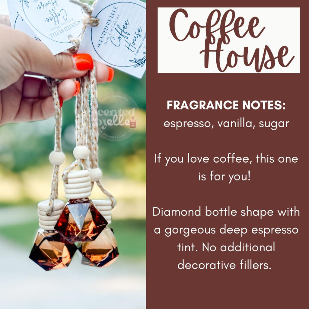 Coffee House Car Diffuser-300 Treats/Gift-Scented by Elle-Hello Friends Boutique-Woman's Fashion Boutique Located in Traverse City, MI