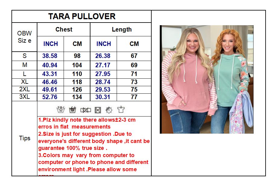 The Spring Tara Pullover in Peach (S-3XL)-150 Sweatshirts/Hoodies-Shirley & Stone-Hello Friends Boutique-Woman's Fashion Boutique Located in Traverse City, MI