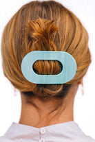 Round Flat Hair Clip | Totally Turquoise-290 Beauty-faire - TELETIES-Hello Friends Boutique-Woman's Fashion Boutique Located in Traverse City, MI