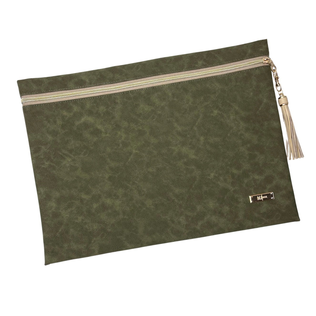 LIVE BOX- Suede Soul Olive - Top Zip Jumbo