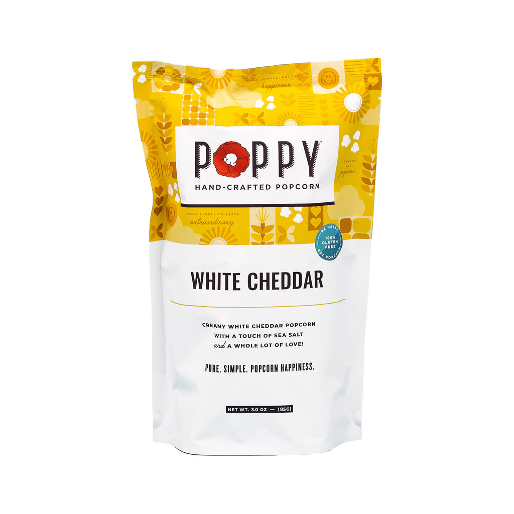 White Cheddar Popcorn-300 Treats/Gift-Poppy Hand-Crafted Popcorn-Hello Friends Boutique-Woman's Fashion Boutique Located in Traverse City, MI