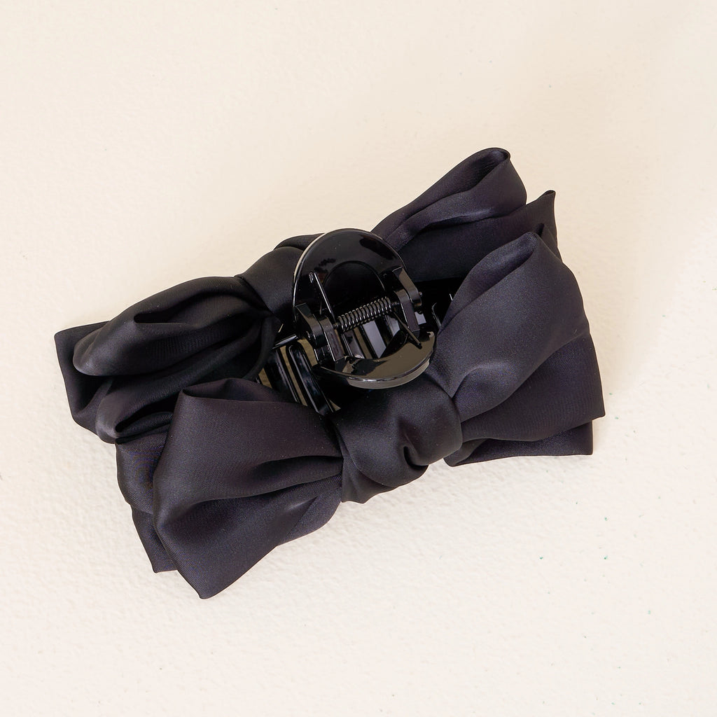 Satin Bow Claw Clip-290 Beauty-faire - The Darling Effect-Hello Friends Boutique-Woman's Fashion Boutique Located in Traverse City, MI