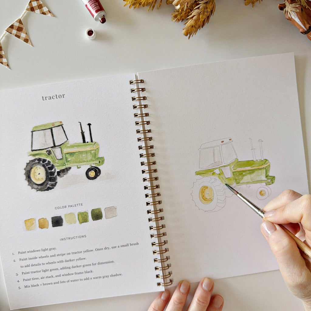 Farm Watercolor Workbook-300 Treats/Gift-emily lex studio-Hello Friends Boutique-Woman's Fashion Boutique Located in Traverse City, MI