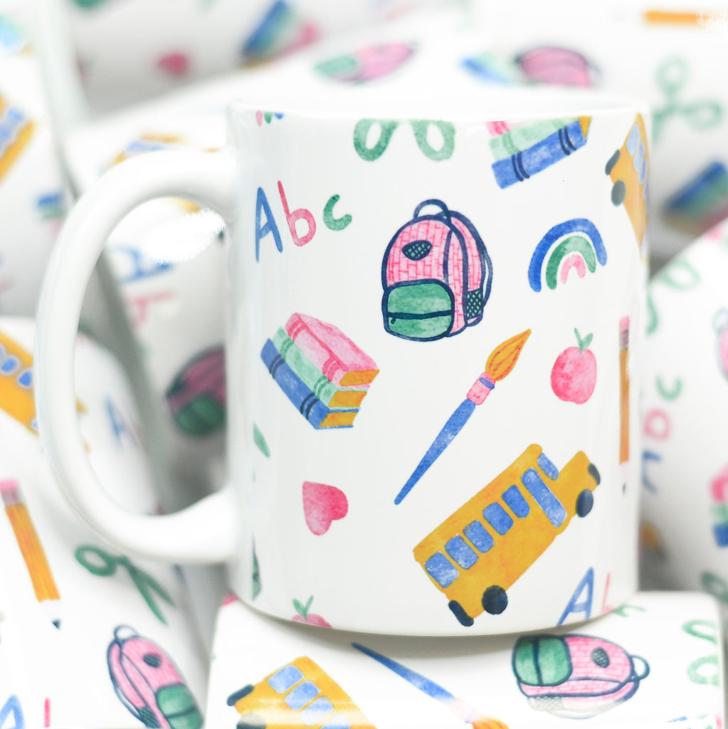 School Days Sips Mug-300 Treats/Gift-Mugsby-Hello Friends Boutique-Woman's Fashion Boutique Located in Traverse City, MI