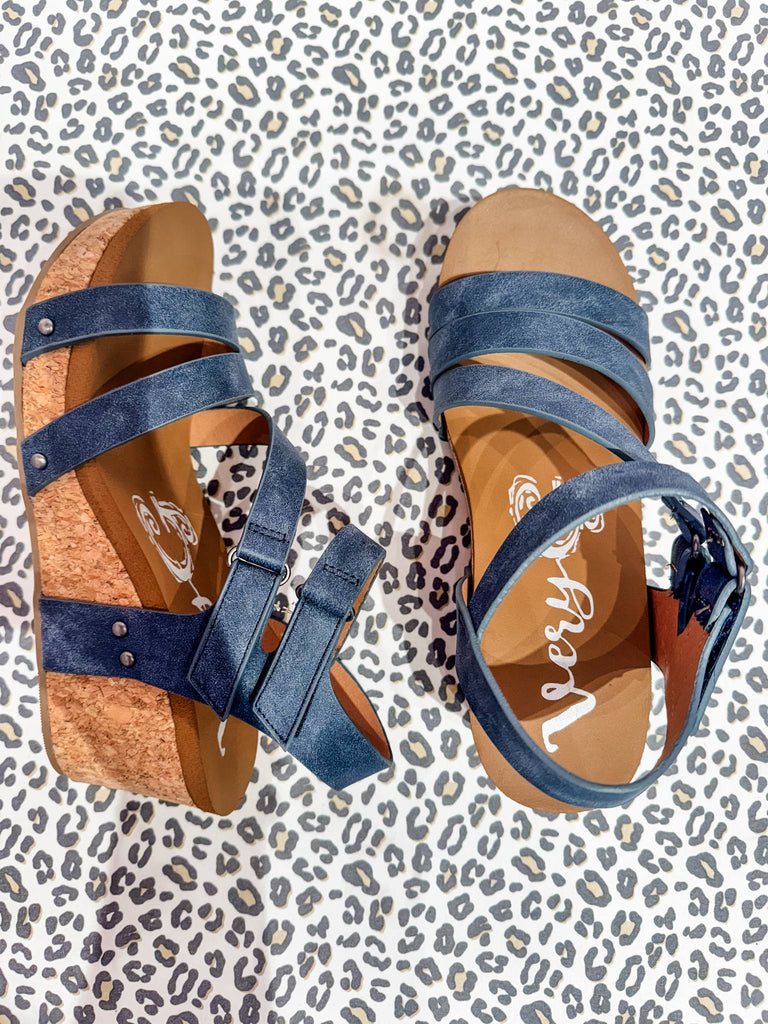 Very G Hariett Navy Wedge (6-10)-250 Shoes-Very G-Hello Friends Boutique-Woman's Fashion Boutique Located in Traverse City, MI