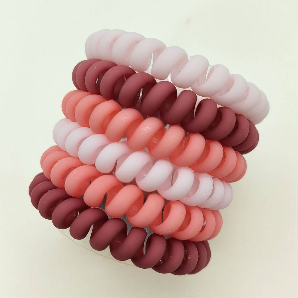 High Elastic Frosted Phone Cord Hair Ties Set-280 Other Accessories-ACCITY-Hello Friends Boutique-Woman's Fashion Boutique Located in Traverse City, MI