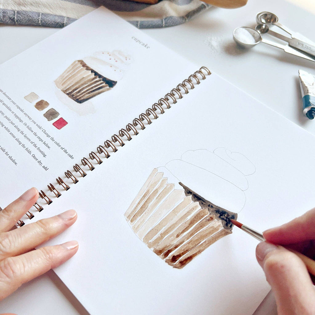 Bake & Paint Watercolor Workbook-300 Treats/Gift-emily lex studio-Hello Friends Boutique-Woman's Fashion Boutique Located in Traverse City, MI