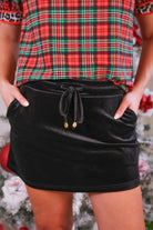 Velvet Hour Skort in Black (S-2XL)-220 Shorts/Skirts/Skorts-Jess Lea Wholesale-Hello Friends Boutique-Woman's Fashion Boutique Located in Traverse City, MI