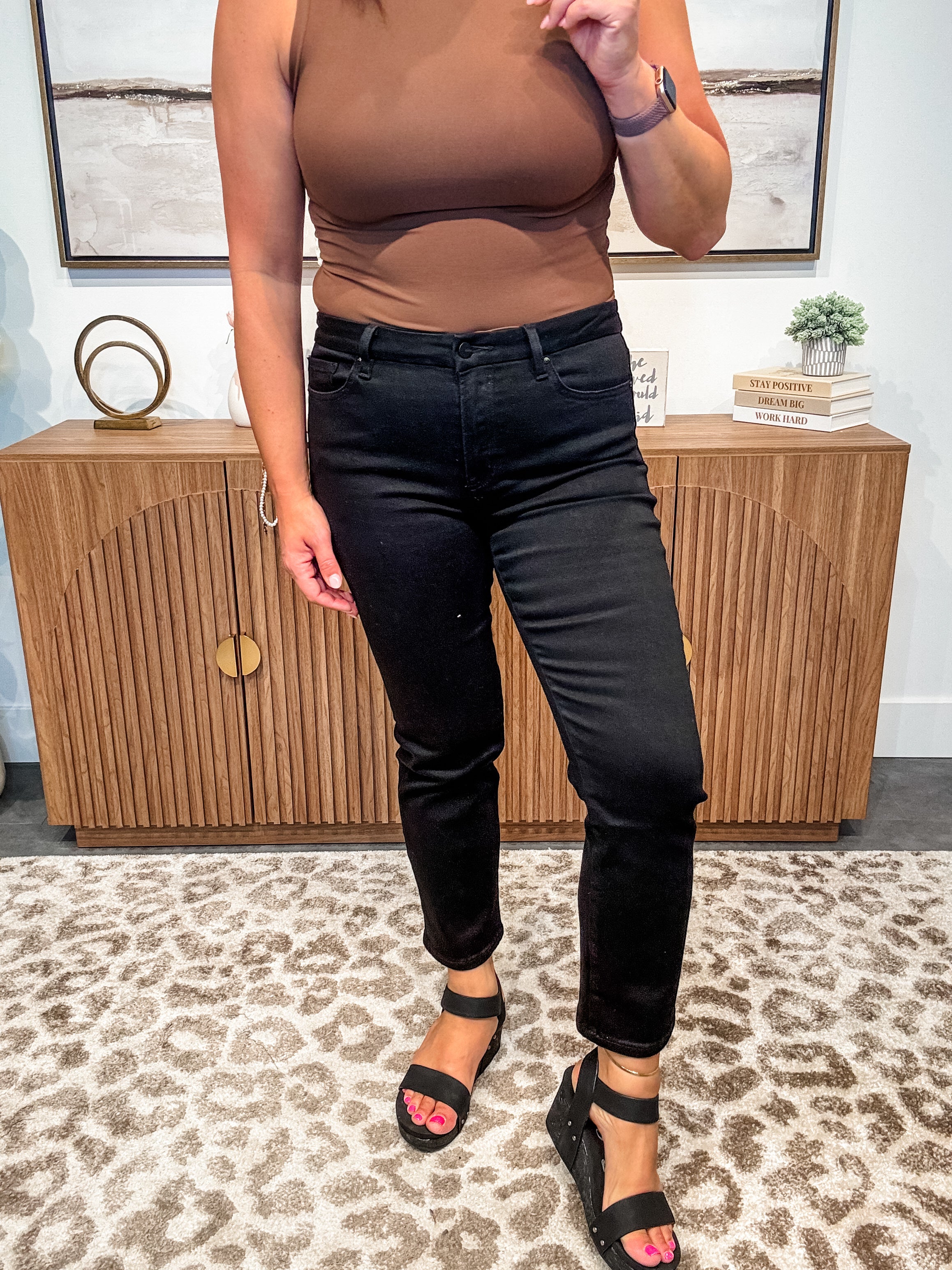My Sweet Side Mid Rise Ankle Straight Denim (24-22W)-200 Denim-Mica Denim-Hello Friends Boutique-Woman's Fashion Boutique Located in Traverse City, MI