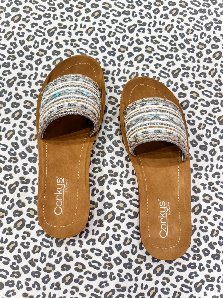 The Vacation Mode Sandals (7-11)-250 Shoes-Corky's Footwear-Hello Friends Boutique-Woman's Fashion Boutique Located in Traverse City, MI