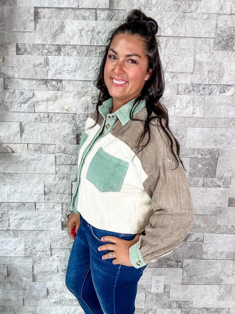 Be Original Jacket in Sage (S-XL)-170 Jackets-Bibi-Hello Friends Boutique-Woman's Fashion Boutique Located in Traverse City, MI