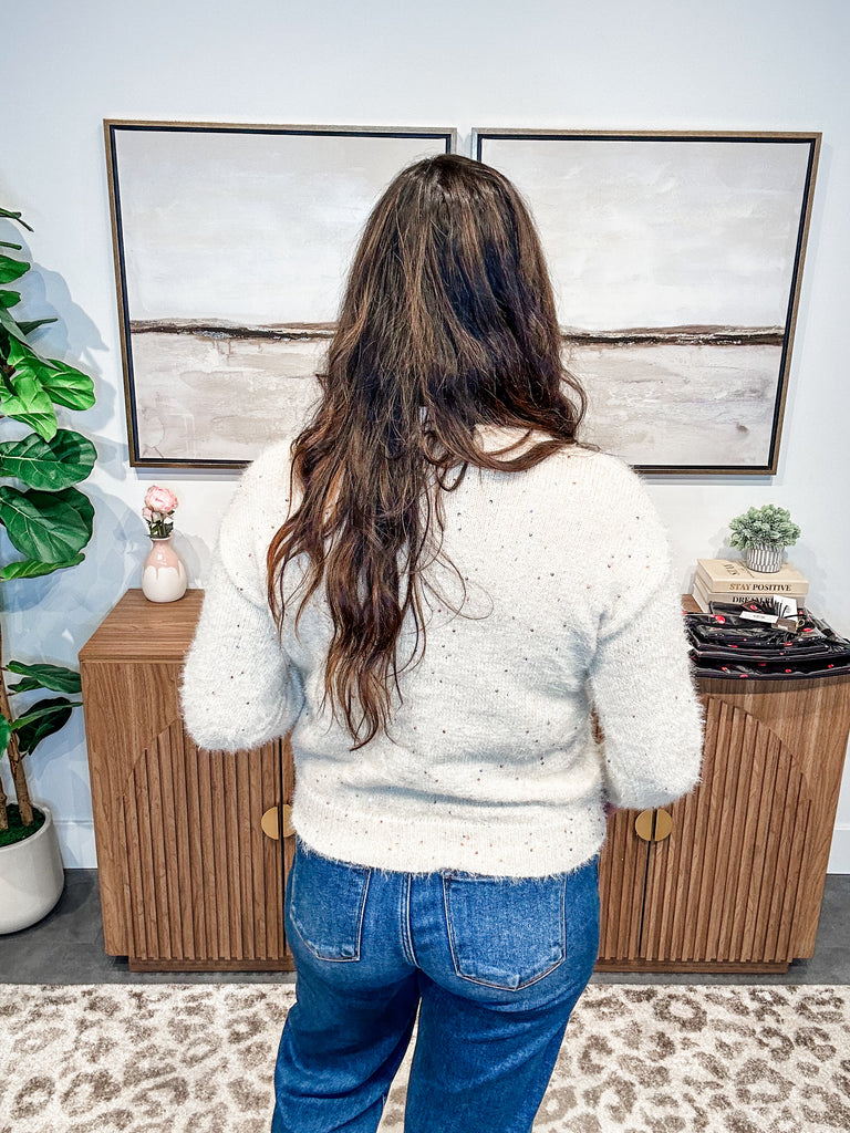 Happy Threads Sweater (S-3XL)-140 Sweaters-Sew In Love-Hello Friends Boutique-Woman's Fashion Boutique Located in Traverse City, MI