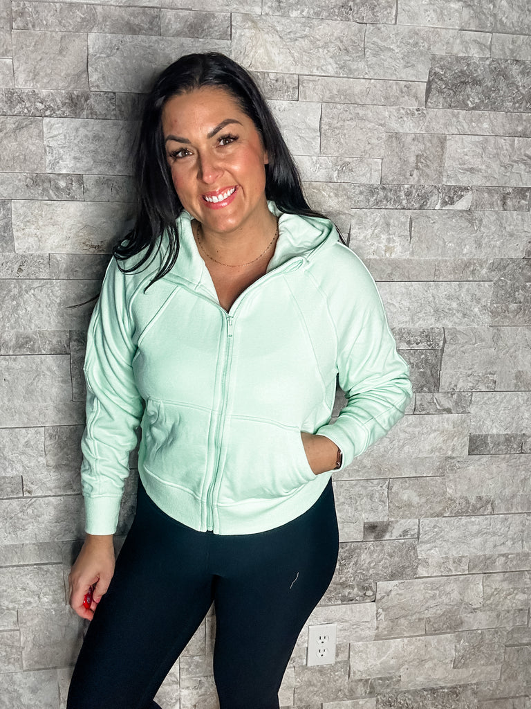 Counting Down The Days Jacket in Mint (S-3XL)-170 Jackets-Rae Mode-Hello Friends Boutique-Woman's Fashion Boutique Located in Traverse City, MI