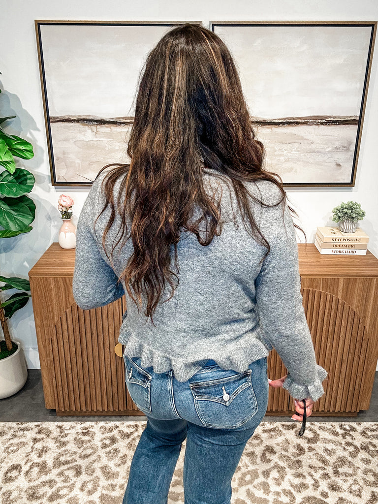 Twist & Twirl Knit Top (S-XL)-160 Cardigans/Kimonos-White Birch-Hello Friends Boutique-Woman's Fashion Boutique Located in Traverse City, MI