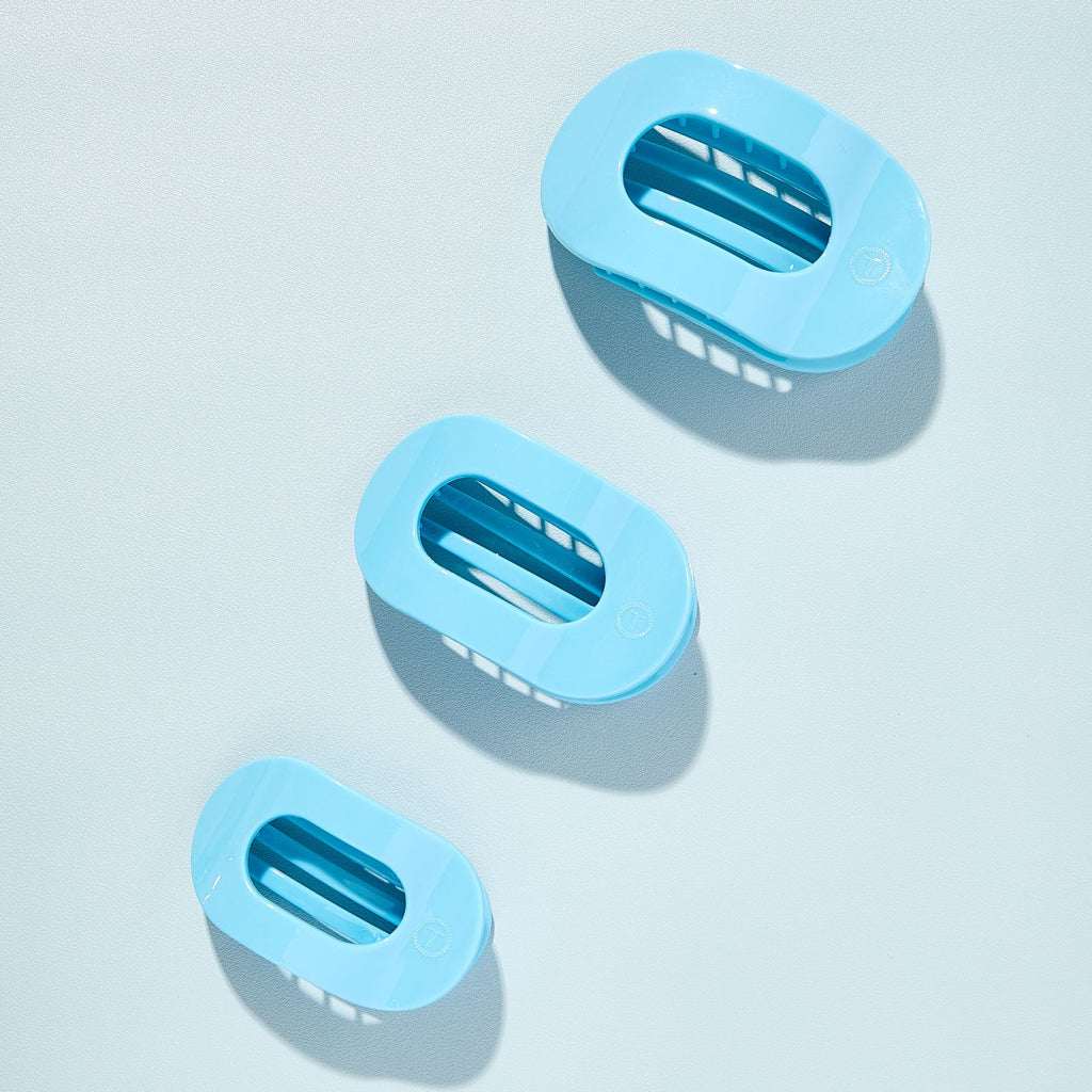 Round Flat Hair Clip | Summer Sky-290 Beauty-faire - TELETIES-Hello Friends Boutique-Woman's Fashion Boutique Located in Traverse City, MI