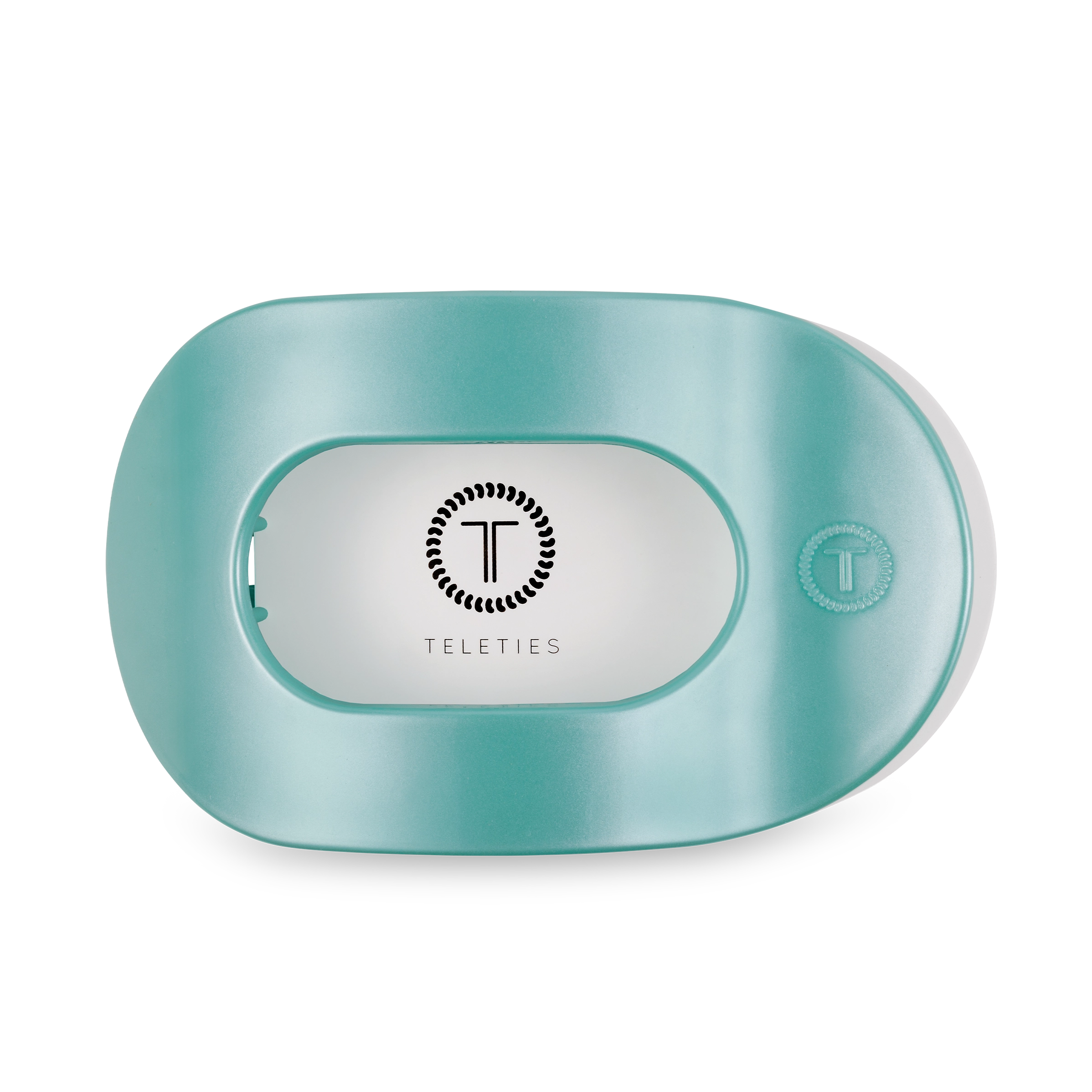 Round Flat Hair Clip | Totally Turquoise-290 Beauty-faire - TELETIES-Hello Friends Boutique-Woman's Fashion Boutique Located in Traverse City, MI