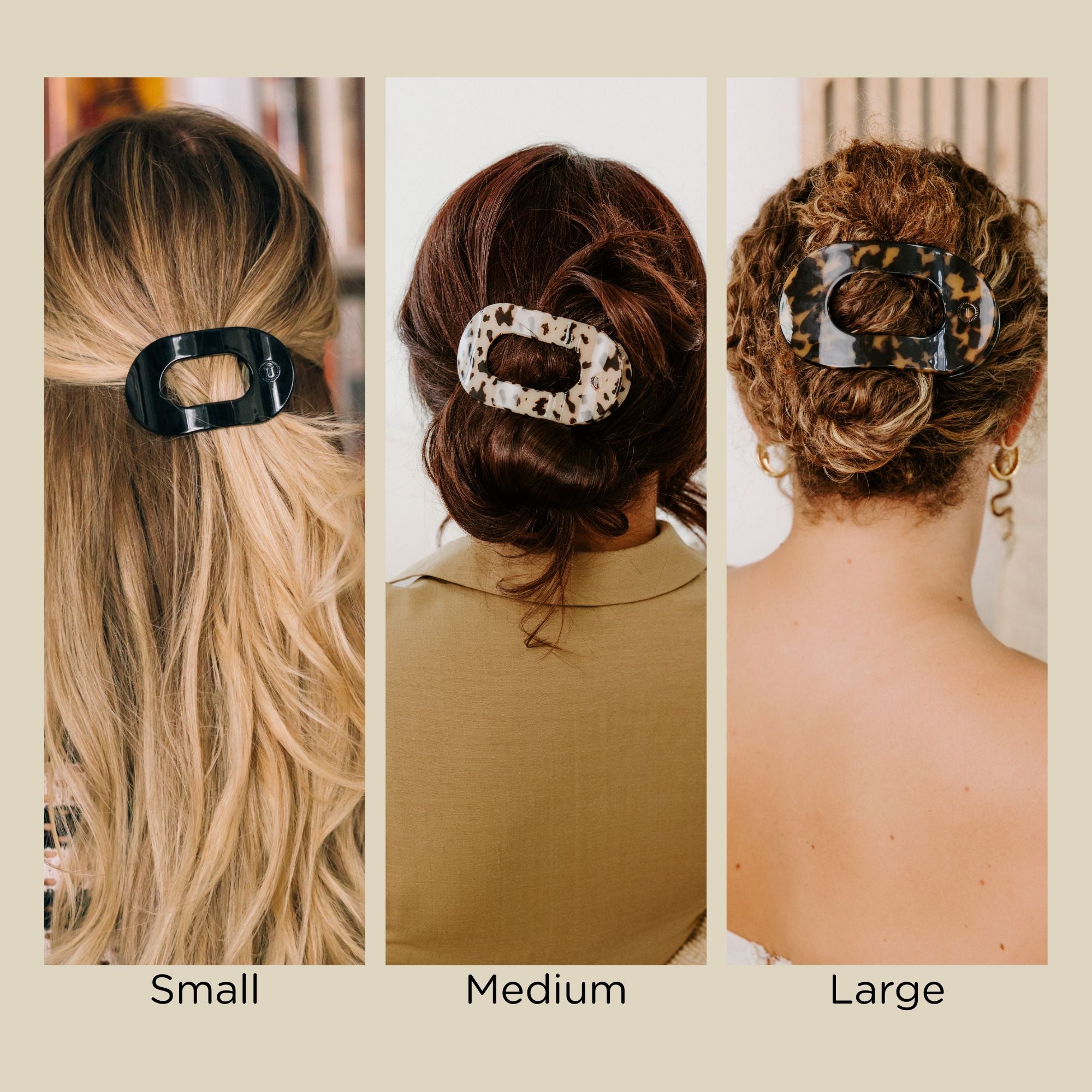 Round Flat Hair Clip | Summer Sky-290 Beauty-faire - TELETIES-Hello Friends Boutique-Woman's Fashion Boutique Located in Traverse City, MI