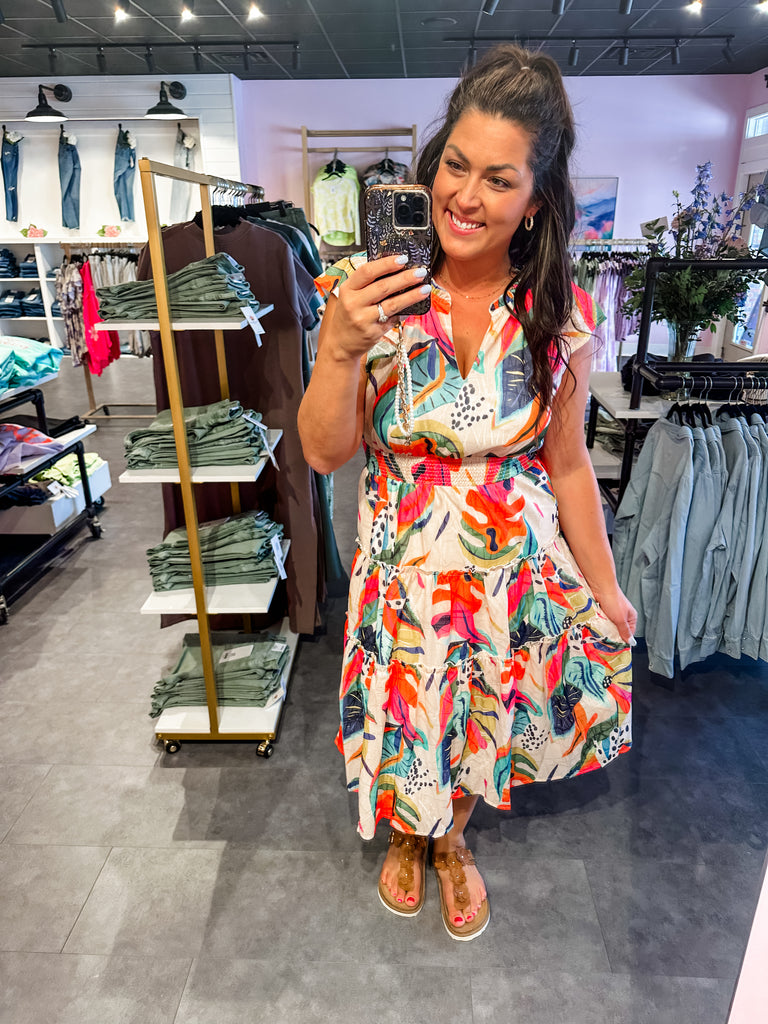 Tropical Vacation Dress (S-2XL)-180 Dresses-UMGEE-Hello Friends Boutique-Woman's Fashion Boutique Located in Traverse City, MI