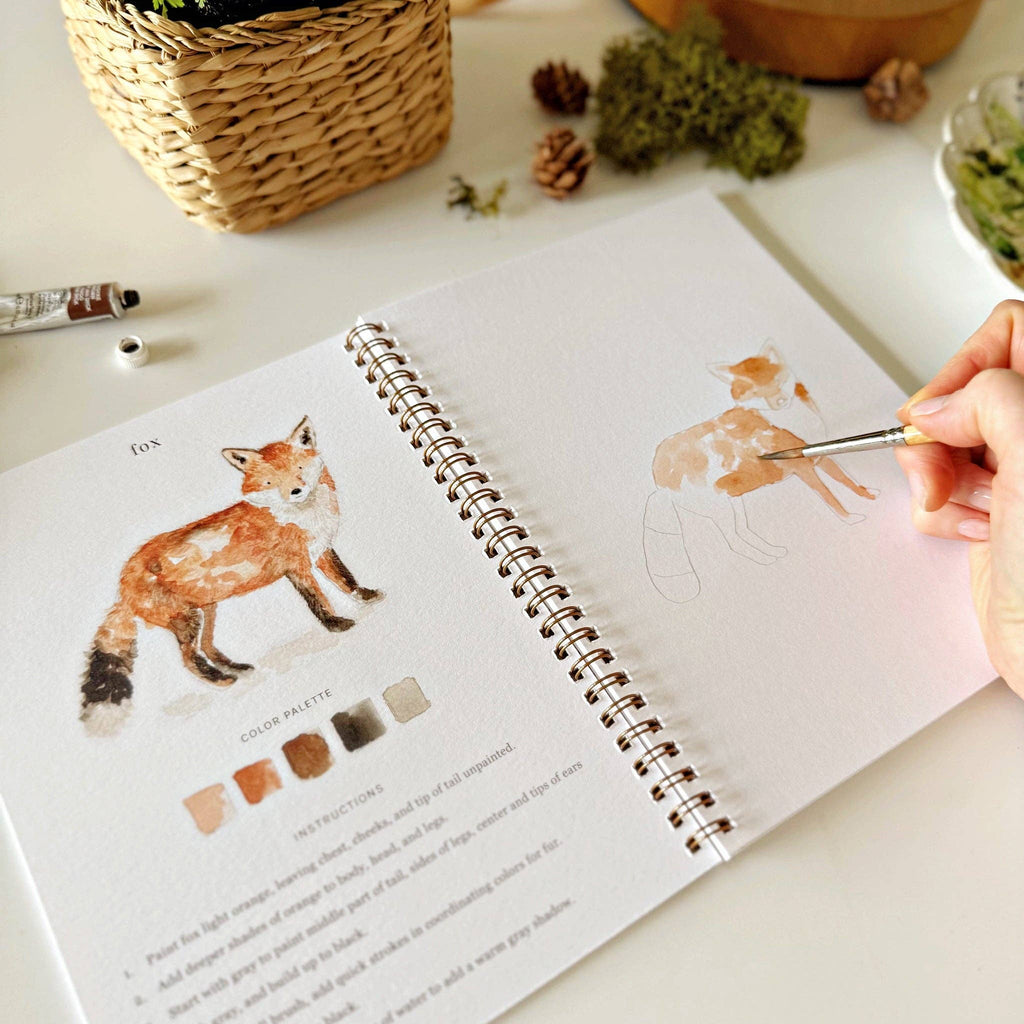 Woodland Watercolor Workbook-300 Treats/Gift-emily lex studio-Hello Friends Boutique-Woman's Fashion Boutique Located in Traverse City, MI