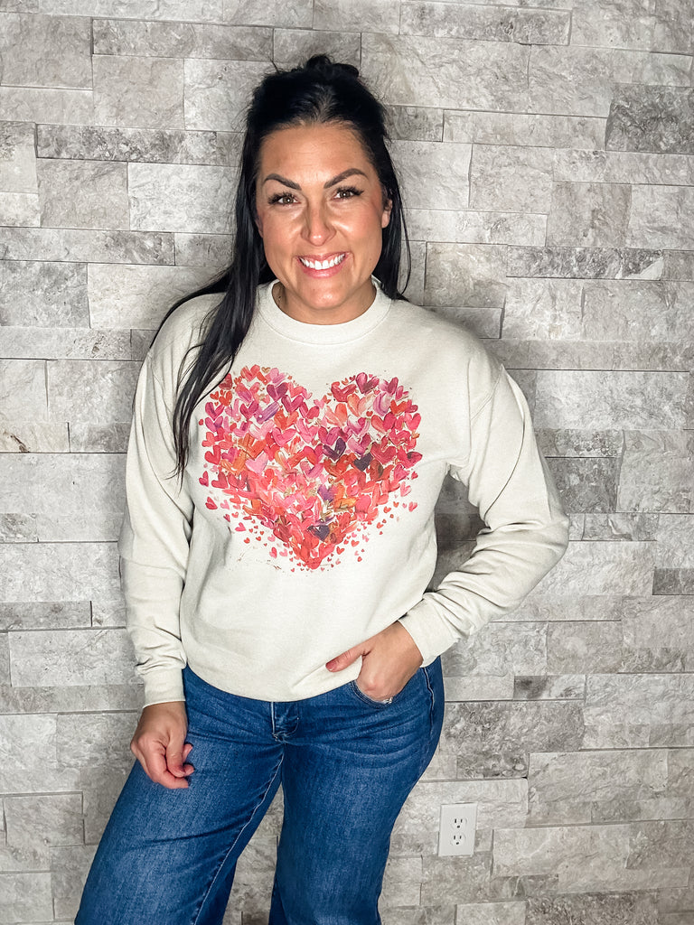 Hugs And Kisses Sweatshirt (S-3XL)-130 Graphic Tees-FOX & OWL-Hello Friends Boutique-Woman's Fashion Boutique Located in Traverse City, MI