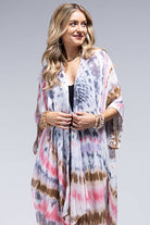 Drifted Dreams Tie-Dye Kimono (OS)-160 Cardigans/Kimonos-Urbanista-Hello Friends Boutique-Woman's Fashion Boutique Located in Traverse City, MI