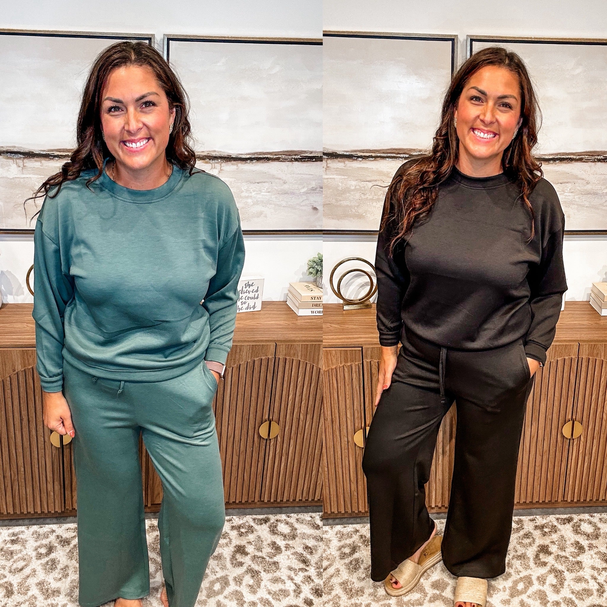 Chic Comfort Scuba Set (S-3XL)-110 Long Sleeves-Zenana-Hello Friends Boutique-Woman's Fashion Boutique Located in Traverse City, MI