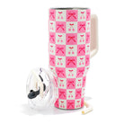 Checker Bow Cherries 40oz Tumbler-300 Treats/Gift-Judson-Hello Friends Boutique-Woman's Fashion Boutique Located in Traverse City, MI