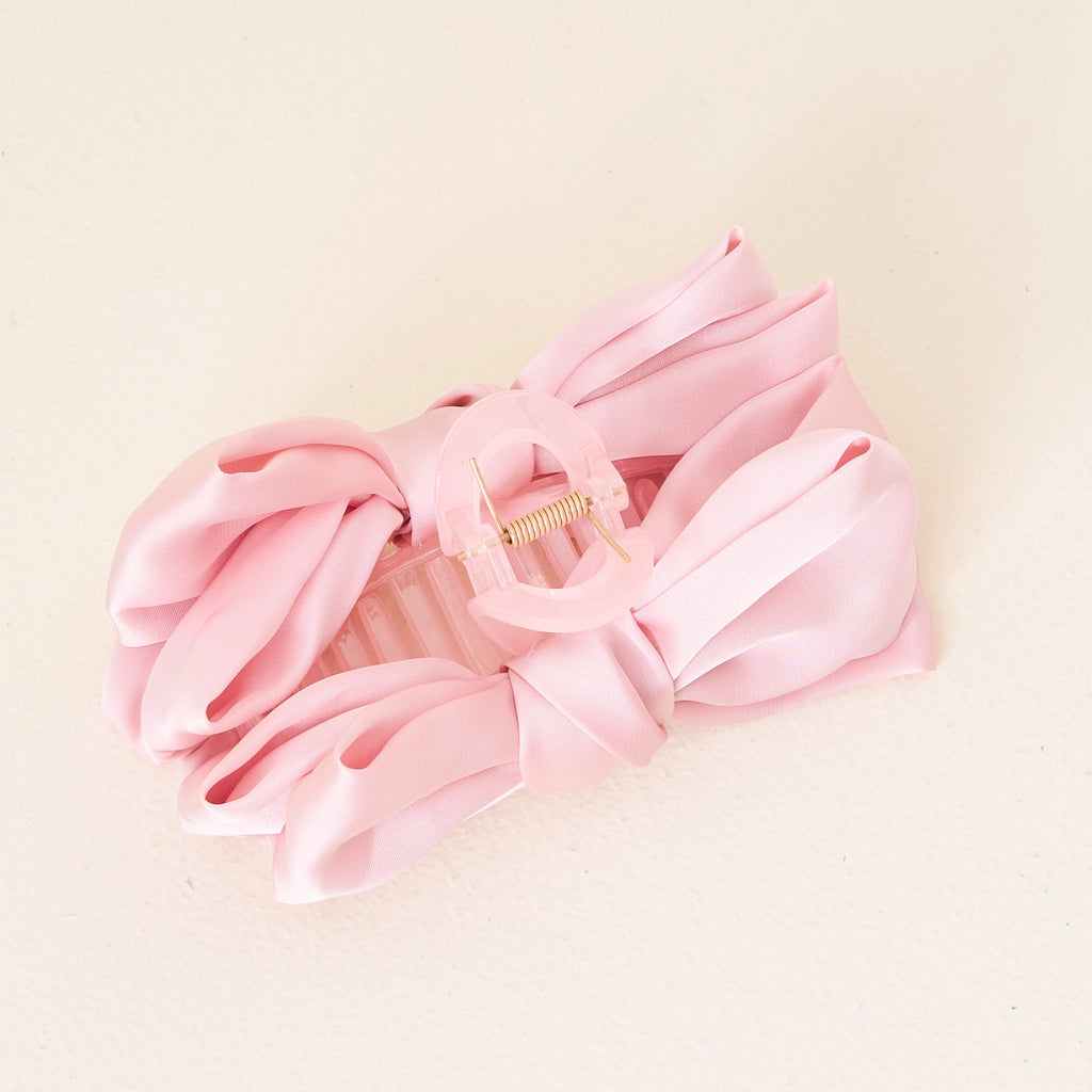 Satin Bow Claw Clip-290 Beauty-faire - The Darling Effect-Hello Friends Boutique-Woman's Fashion Boutique Located in Traverse City, MI