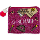 Girl Math Beaded Canvas Pouch-280 Other Accessories-Judson-Hello Friends Boutique-Woman's Fashion Boutique Located in Traverse City, MI