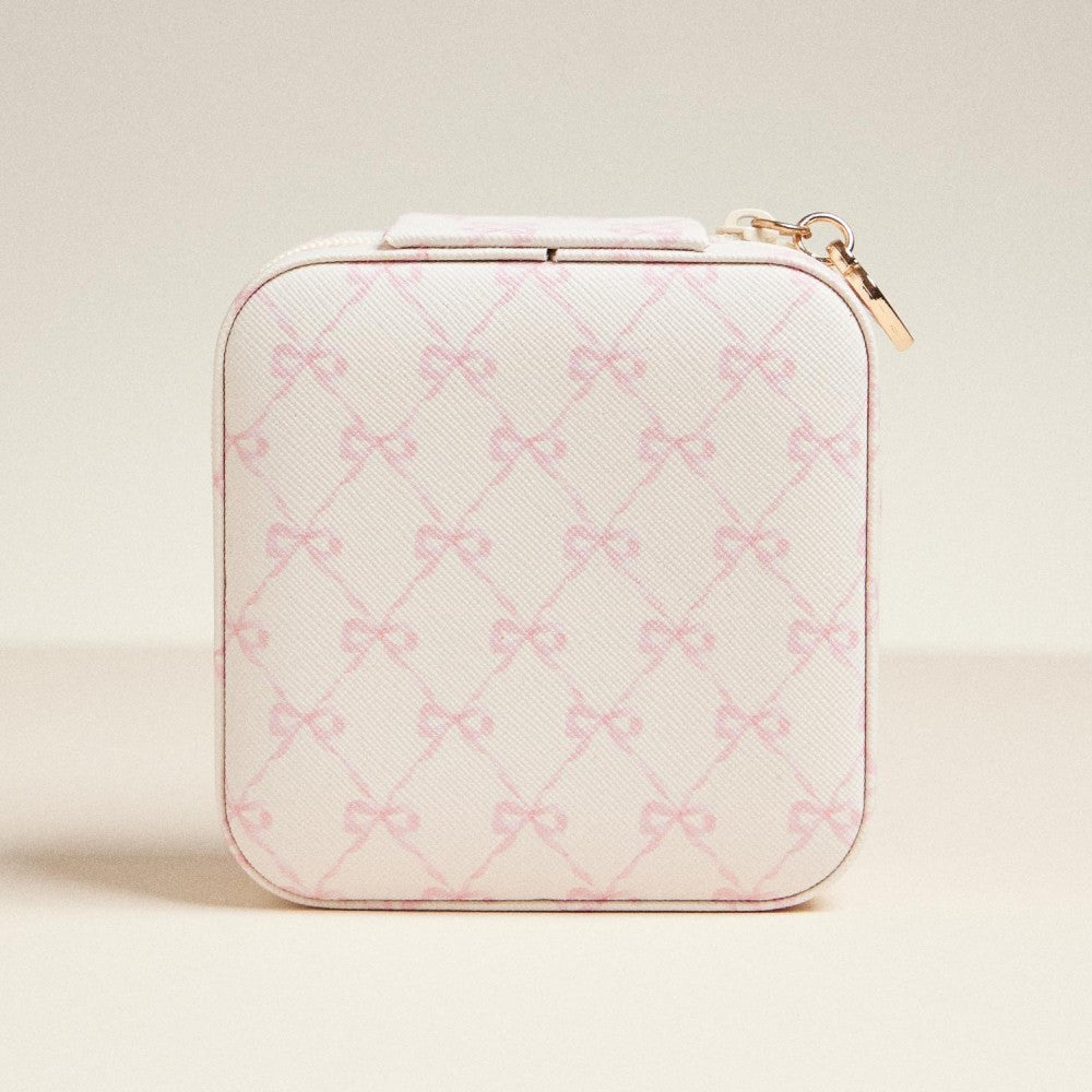 Stripes & Bows Travel Jewelry Box-300 Treats/Gift-Judson-Hello Friends Boutique-Woman's Fashion Boutique Located in Traverse City, MI
