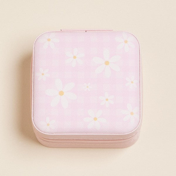 Plaid Flowers Travel Jewelry Box-260 Bags-Judson-Hello Friends Boutique-Woman's Fashion Boutique Located in Traverse City, MI