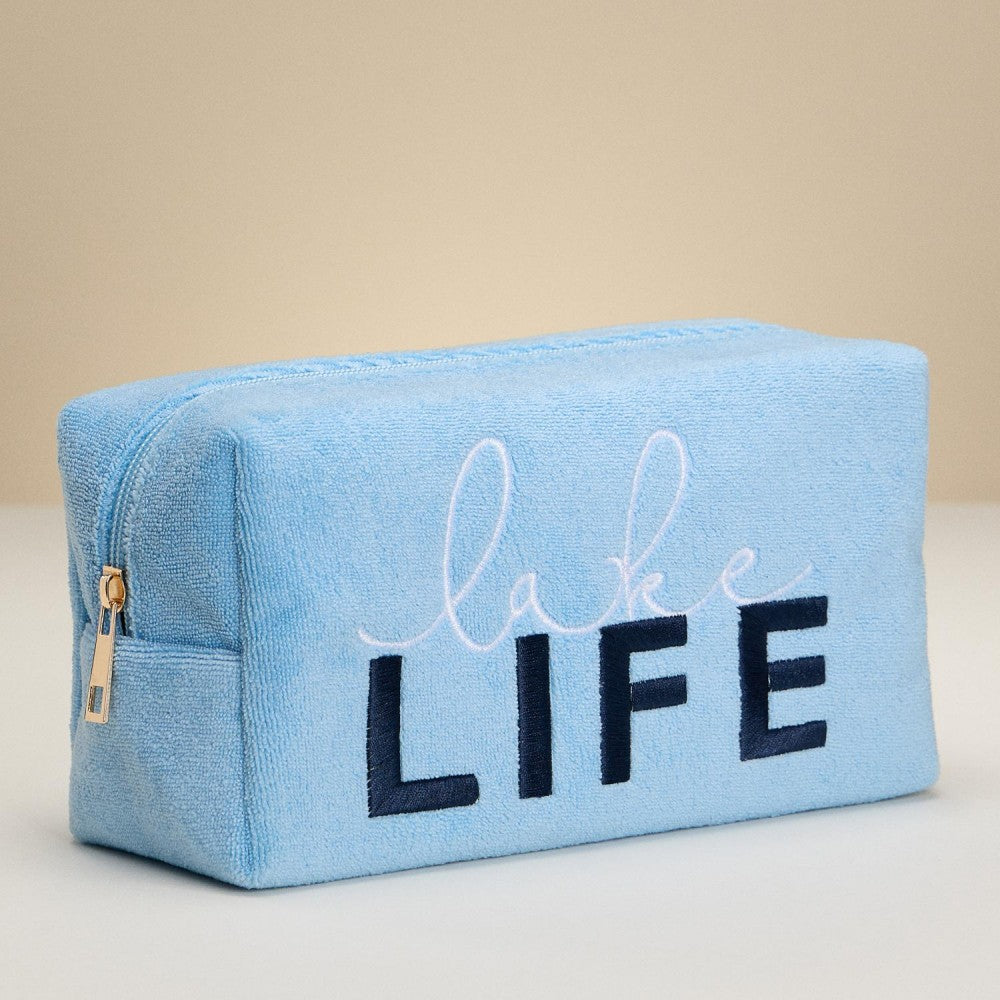 Lake Life Embroidered Pouch-260 Bags-Judson-Hello Friends Boutique-Woman's Fashion Boutique Located in Traverse City, MI
