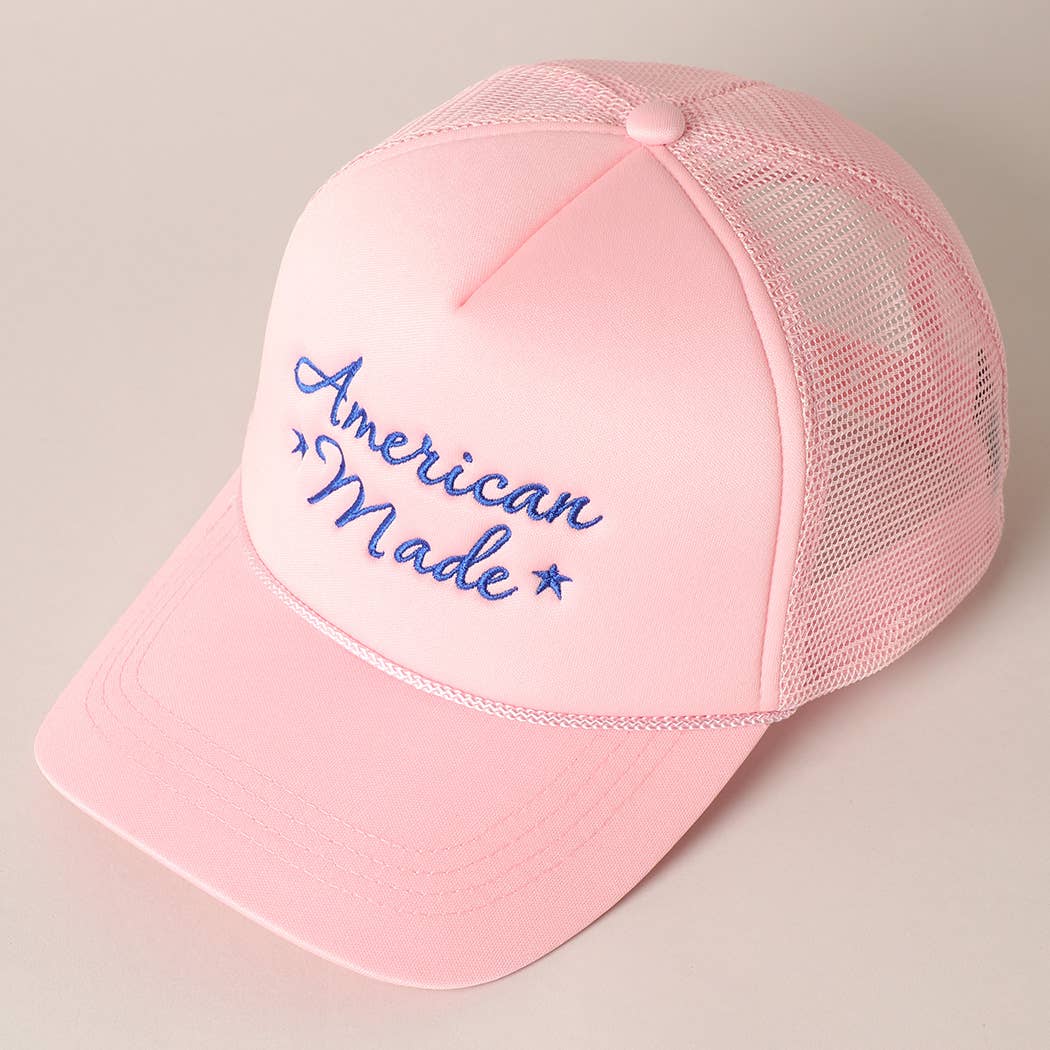 American Made Trucker Hat-280 Other Accessories-Fashion City-Hello Friends Boutique-Woman's Fashion Boutique Located in Traverse City, MI