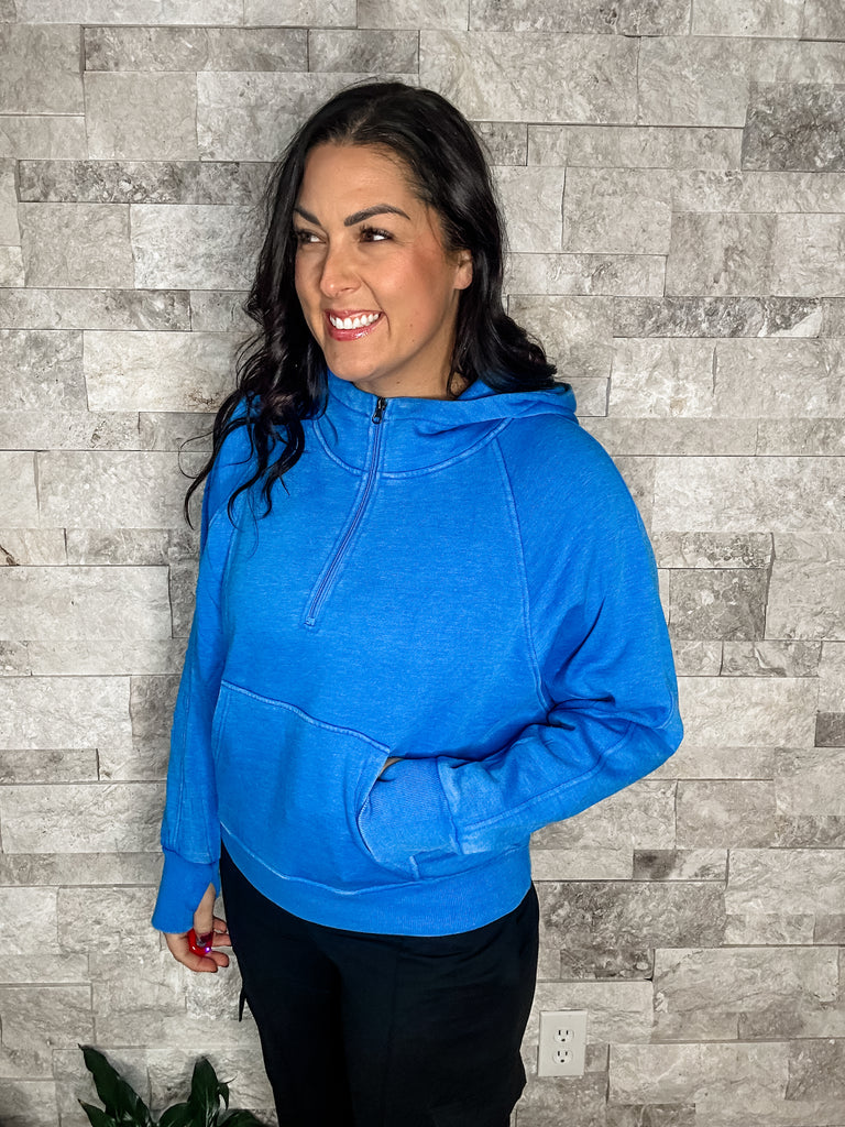 Fall Easy Does It Pullover in Blue (S/M-3XL)-140 Sweaters-Blakeley-Hello Friends Boutique-Woman's Fashion Boutique Located in Traverse City, MI